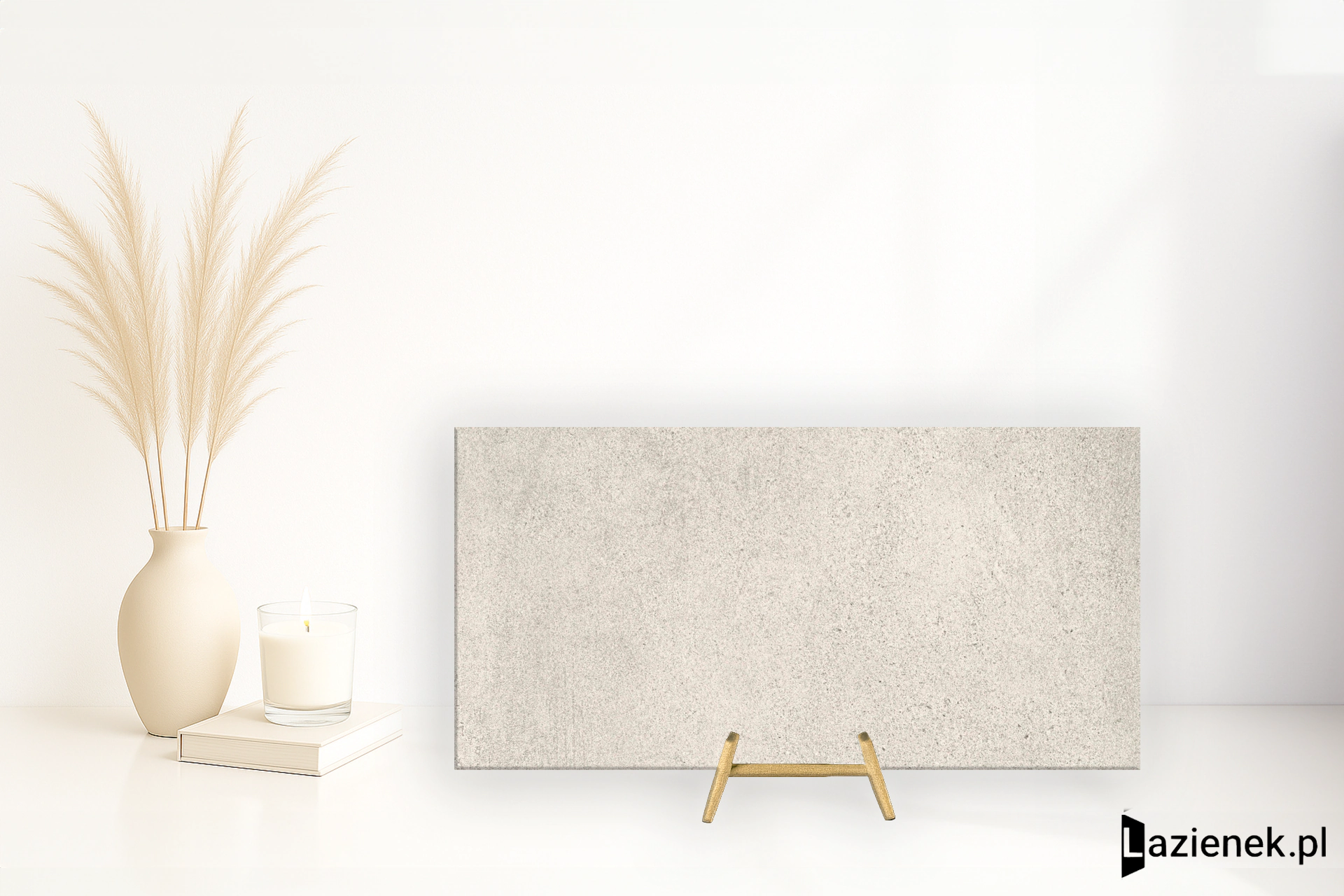 Casalgrande Padana Cemento Rasato Bianco połaczenie mat-poler 30.5x61 cm gr. 9 mm - płytka rektyfikowana/3590064